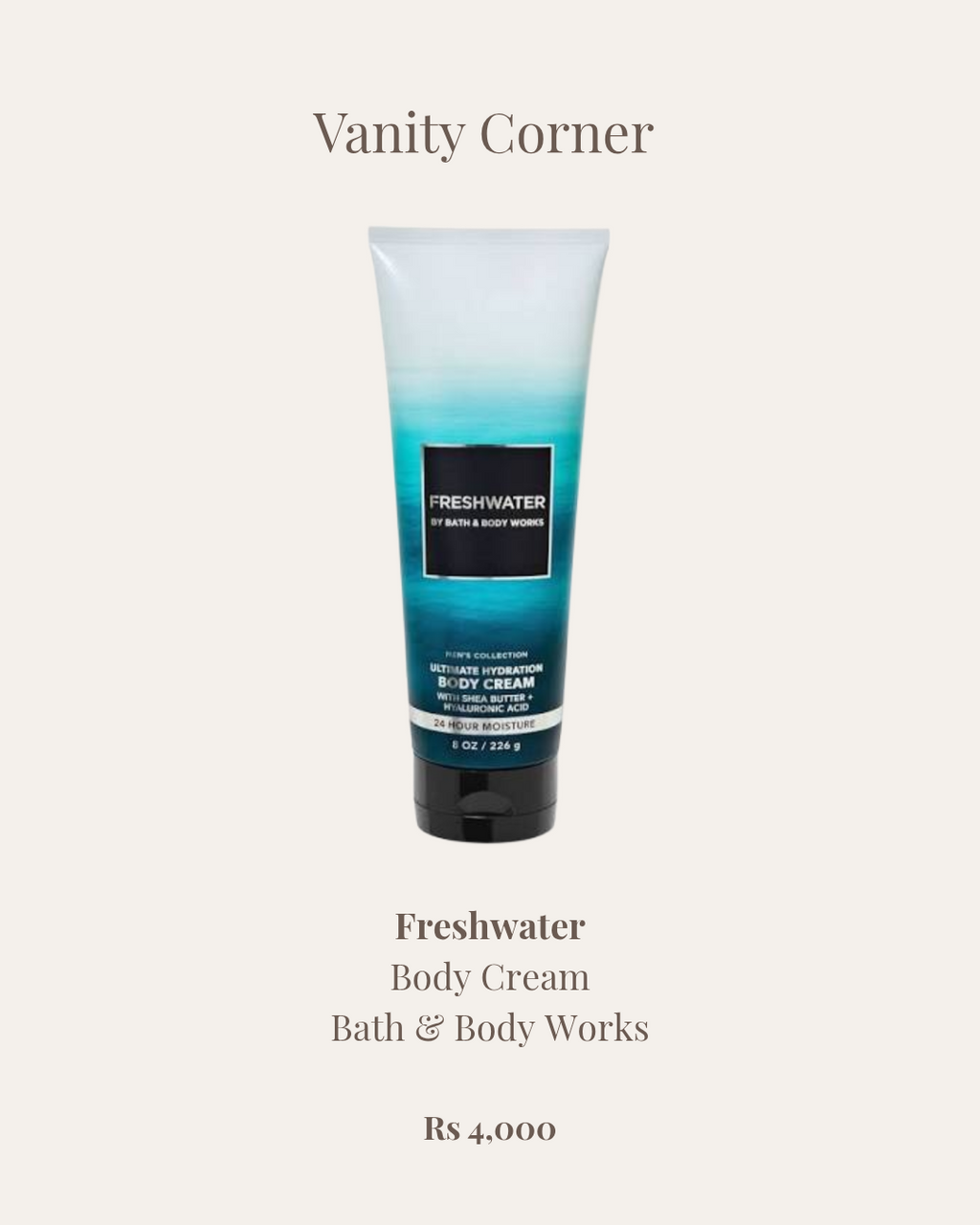 Freshwater Body Cream