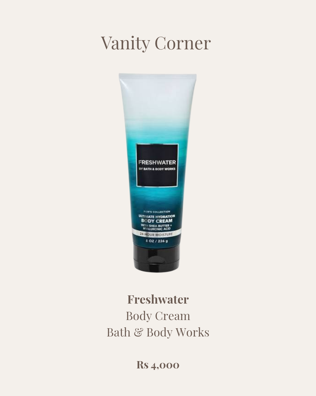 Freshwater Body Cream