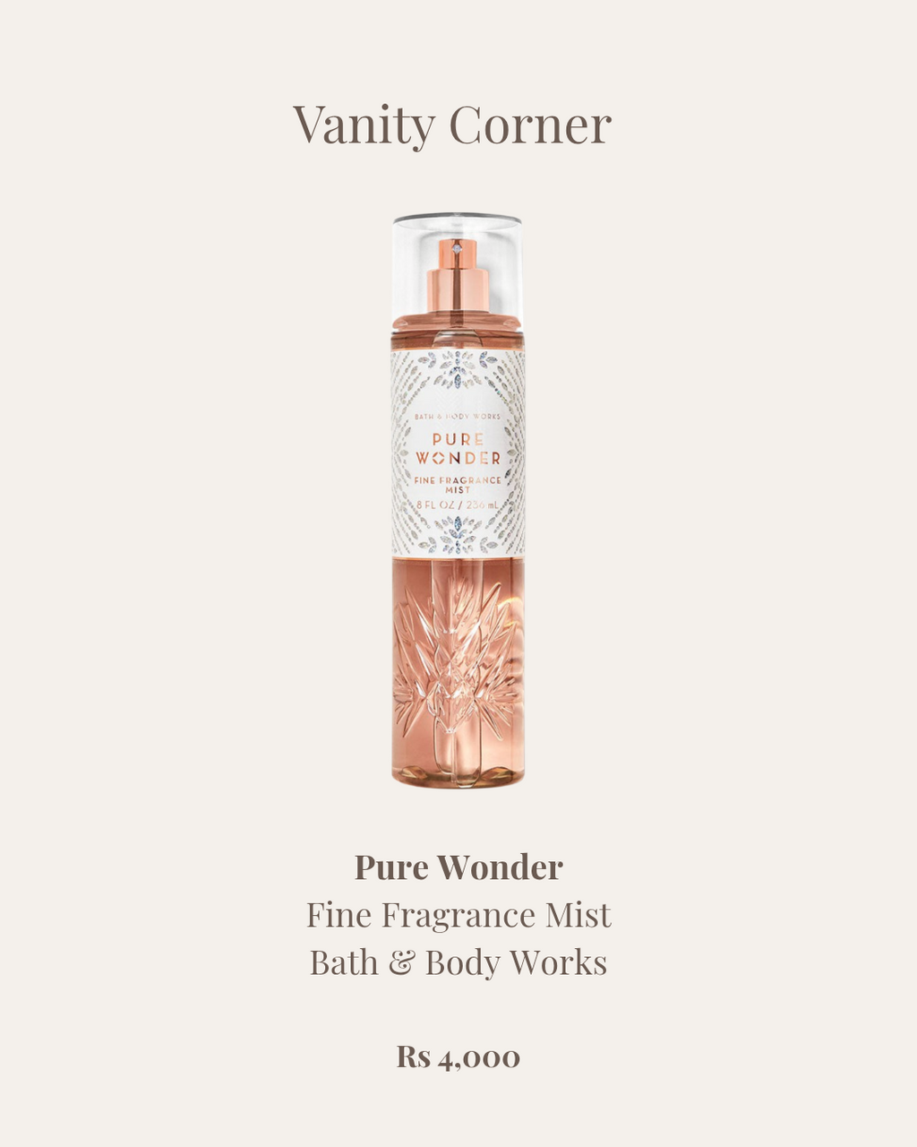 Pure Wonder Fine Fragrance Mist