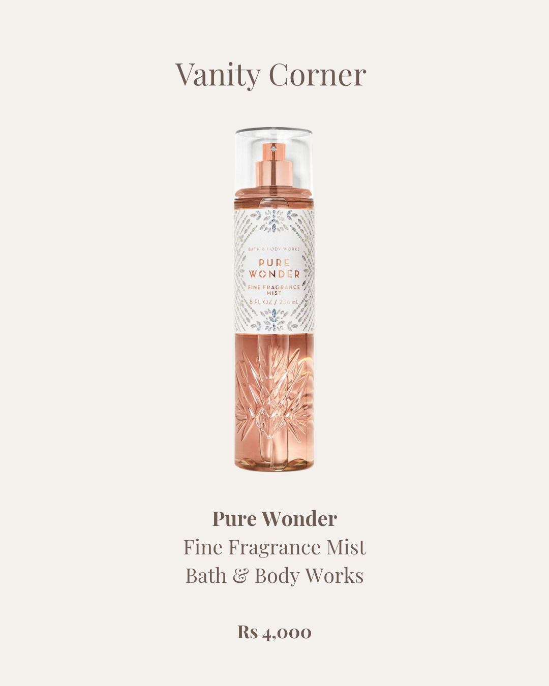 Pure Wonder Fine Fragrance Mist