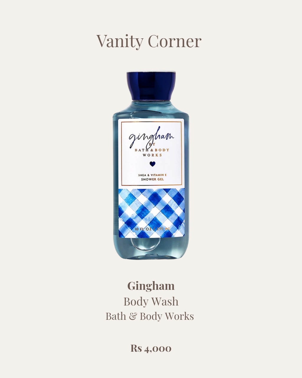 Gingham Body Wash