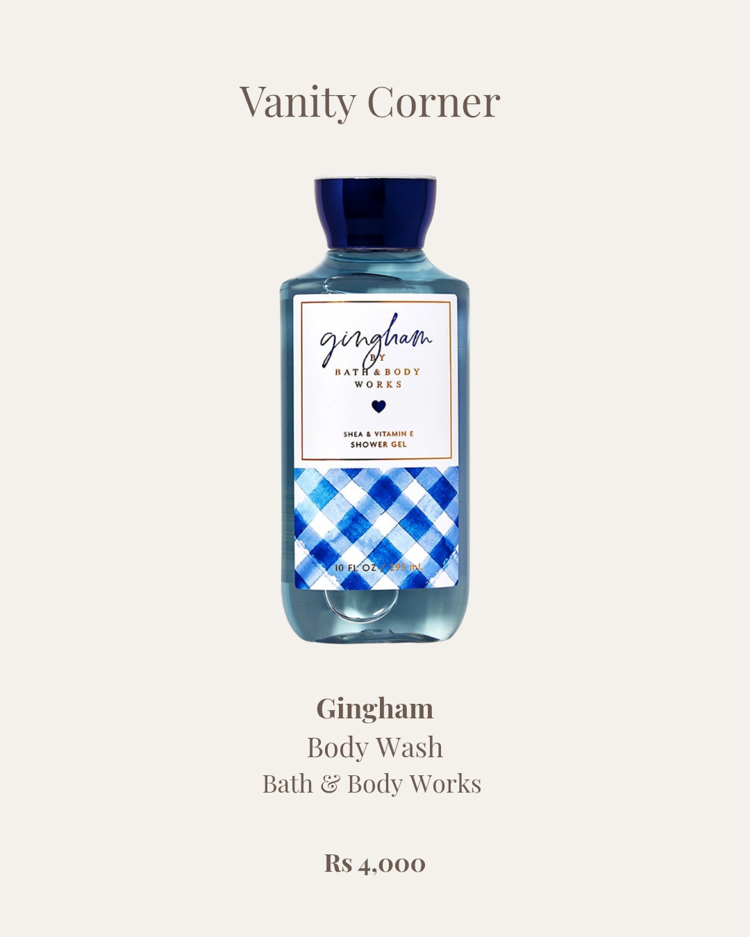 Gingham Body Wash